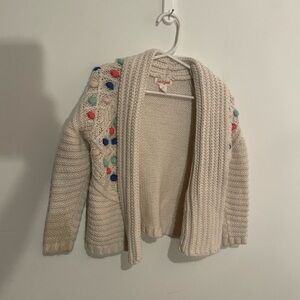 Cat‎ & Jack Cream Sweater with Colorful Accents 3t